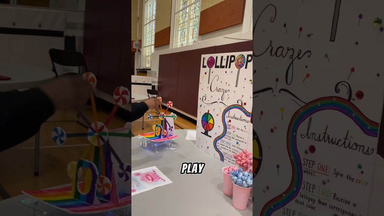 DIY CARNIVAL GAME LEOSKULLS &ldquo;LOLLIPOP CRAZE&rdquo; 🔥🍭😳 #viral #funny #floptok #shorts #school #fair