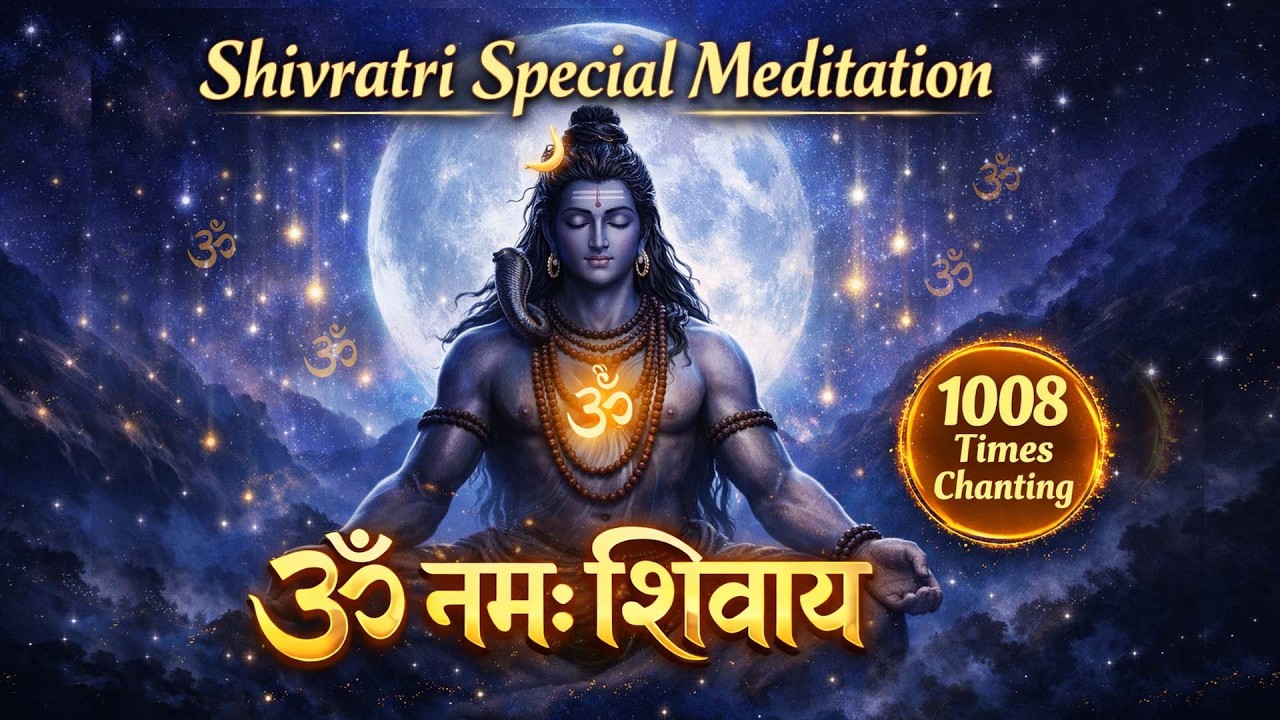 Shivratri Special Meditation 🔱 1008 Times ॐ नमः शिवाय Chanting | Well Being Mantra #shivratri