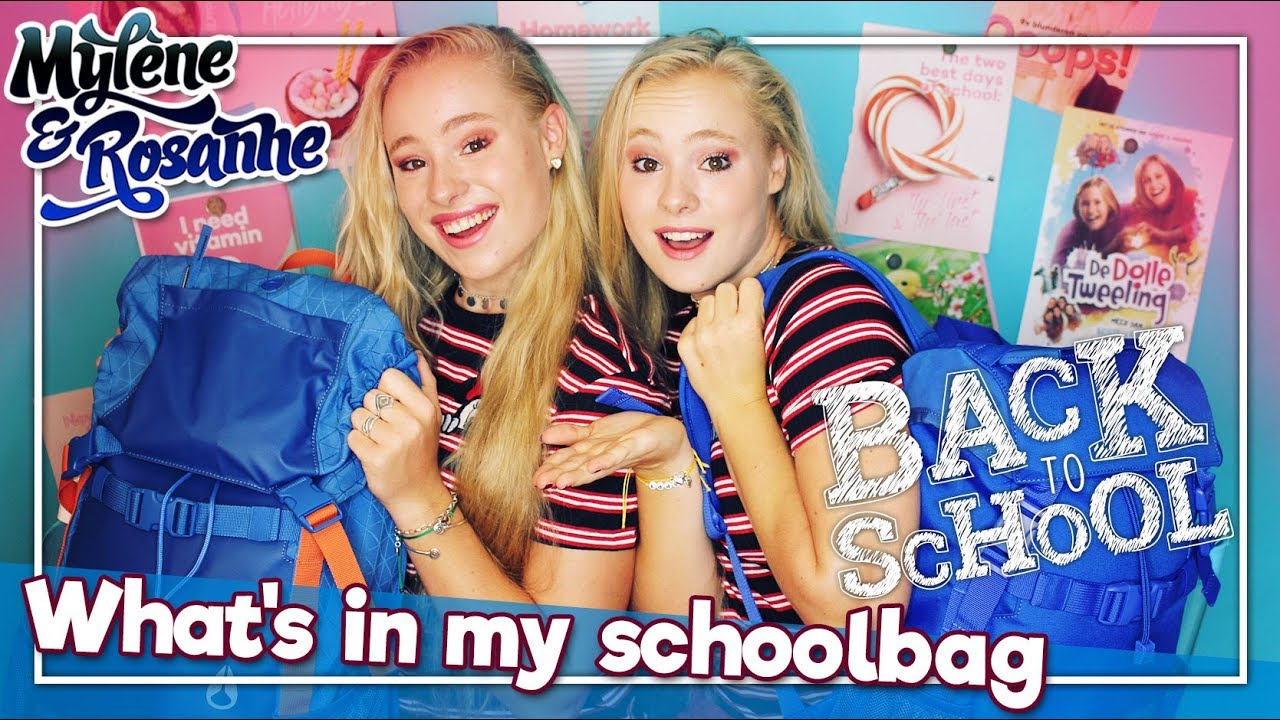 WHAT'S IN MY SCHOOLBAG | BACK TO SCHOOL | MYLÈNE & ROSANNE