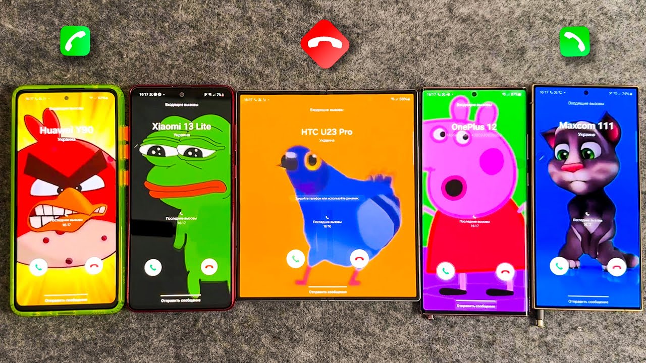Galaxy Z Fold 6 VS S24 Ultra Vs Note 20 Ultra VS Note 10 Lite VS Samsung A55 Incoming Calls