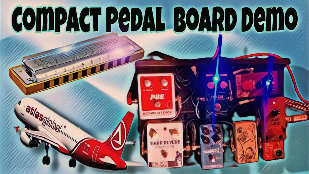 Compact Harmonica Pedal Board Demo