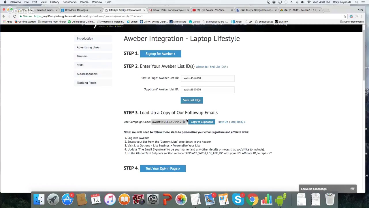 How To Do A Swipe Using Awber