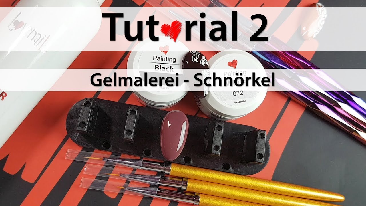 Gelmalerei - Schnörkel mit Painting Gel Tutorial #2