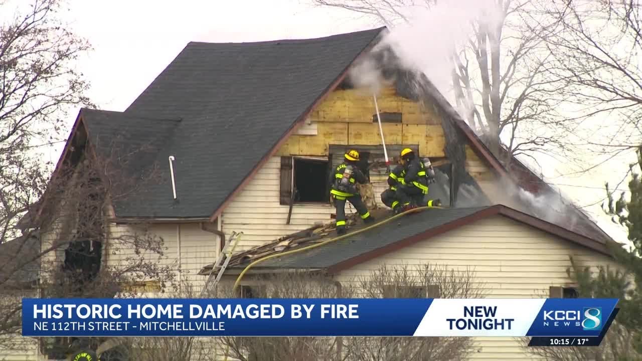 Fire damages historic Mitchellville home tied to Underground Railroad