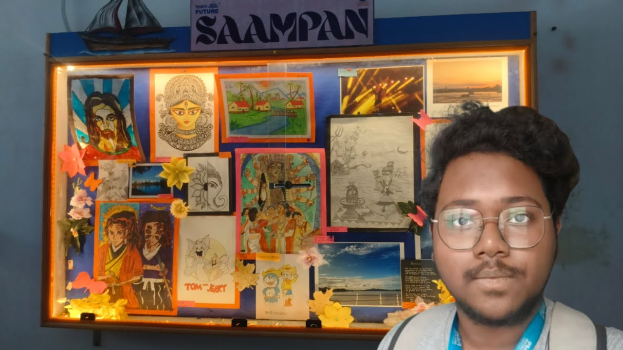 Aj finally mera drawing college ki magazine page  pe lag geya 
