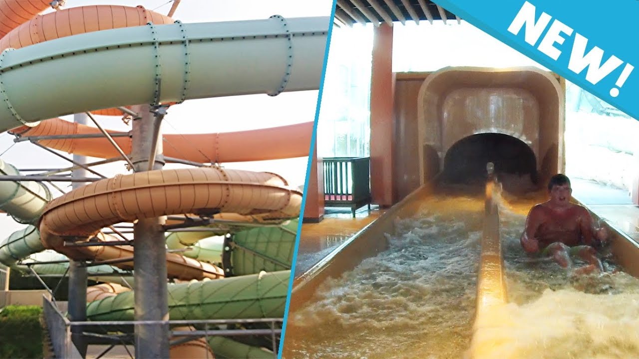 NEW Fast Racer Slide!! ''Liaison Slide'' at Aqualagon - Villages Nature, Paris