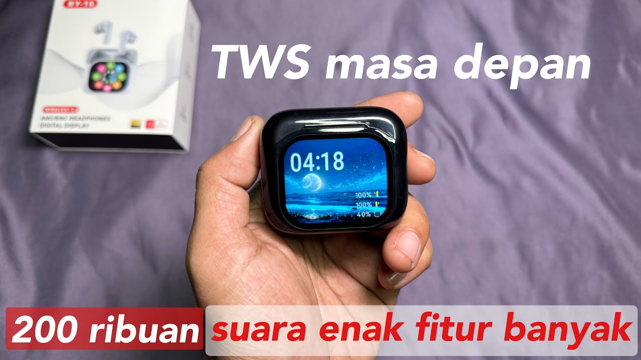 TWS Smart Screen murah canggih suara bagus BY-16 by Thinkplus Audio