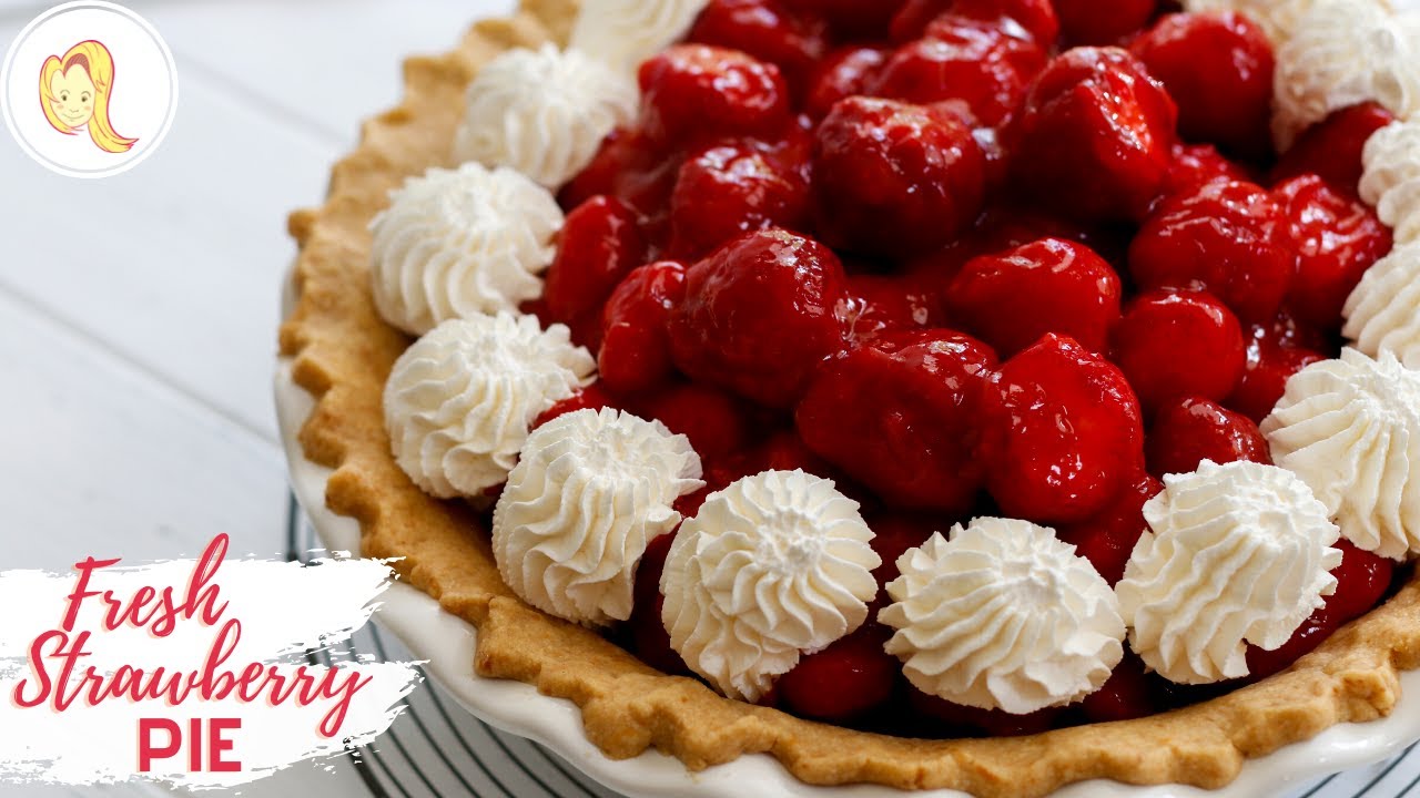 Fresh Strawberry Pie | vegan, plant-based, homemade, summer dessert