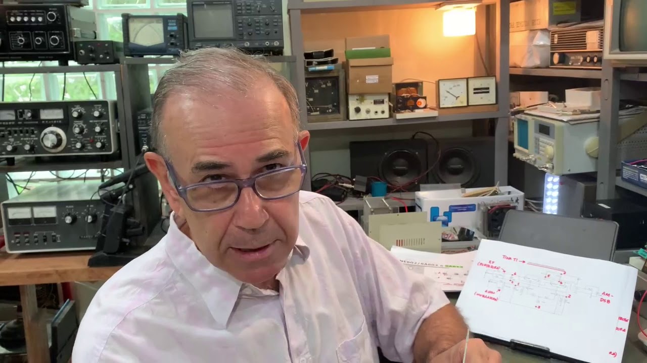 Mistura através da Célula de Gilbert e SA612.