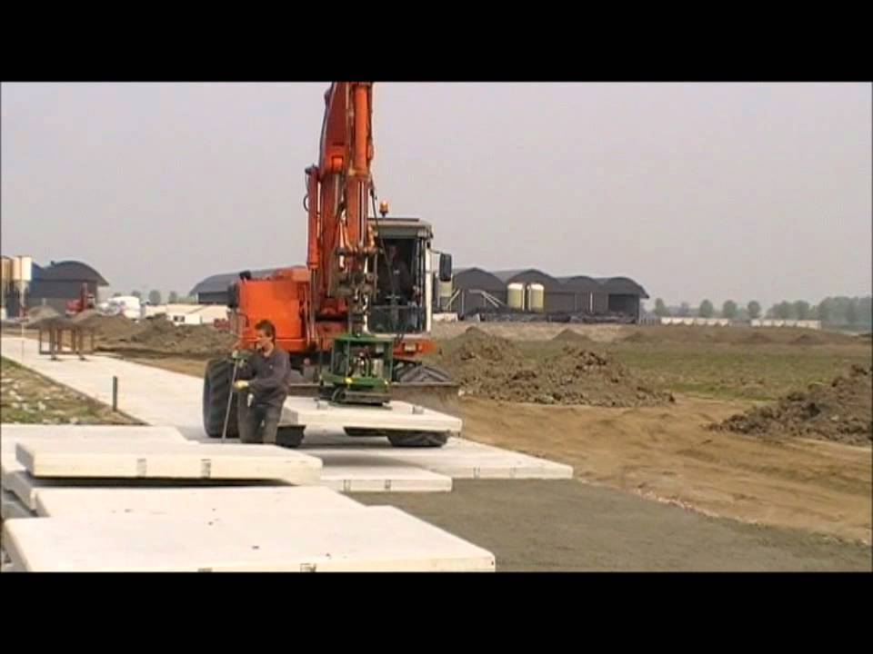 Stelconplaten leggen