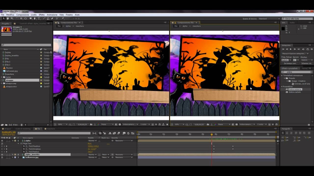 Tutorial Effetto Carta Strappata in After Effects