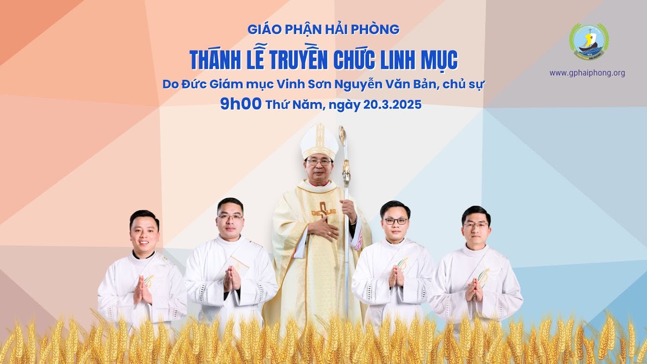 🔴 Thánh lễ Truyền chức Linh mục do Đức Giám mục Vinh Sơn Nguyễn Văn Bản chủ sự |9h00-20-3-2025|
