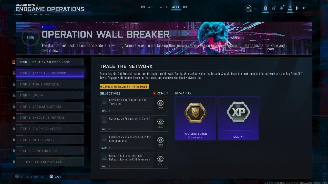 BO7 Endgame Act III Challenges & Rewards 