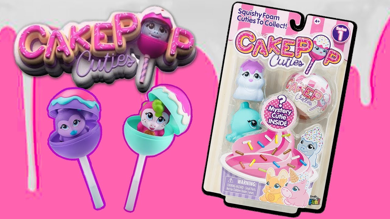 CAKE POP CUTIES - UNWRAP & SQUISHY FUN PLAY| Little Kelly & Friends ToysReview for Kids