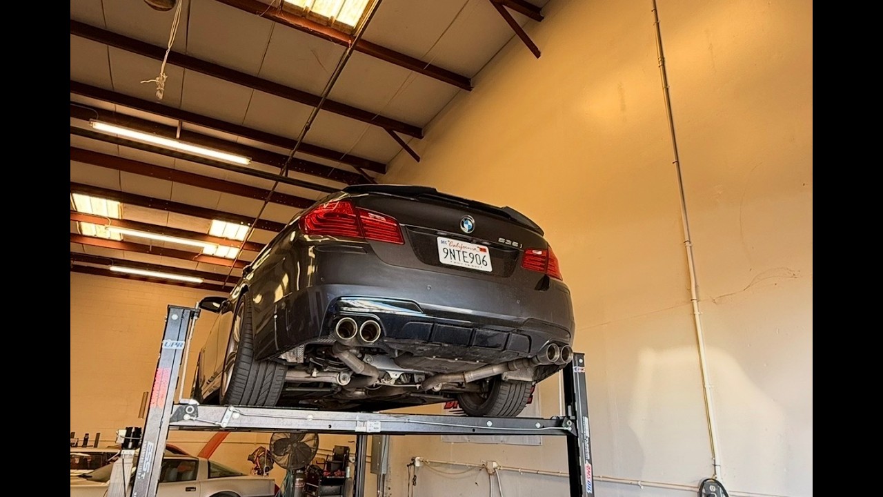 Resonator + muffler delete with an X-pipe | BMW f10 N55