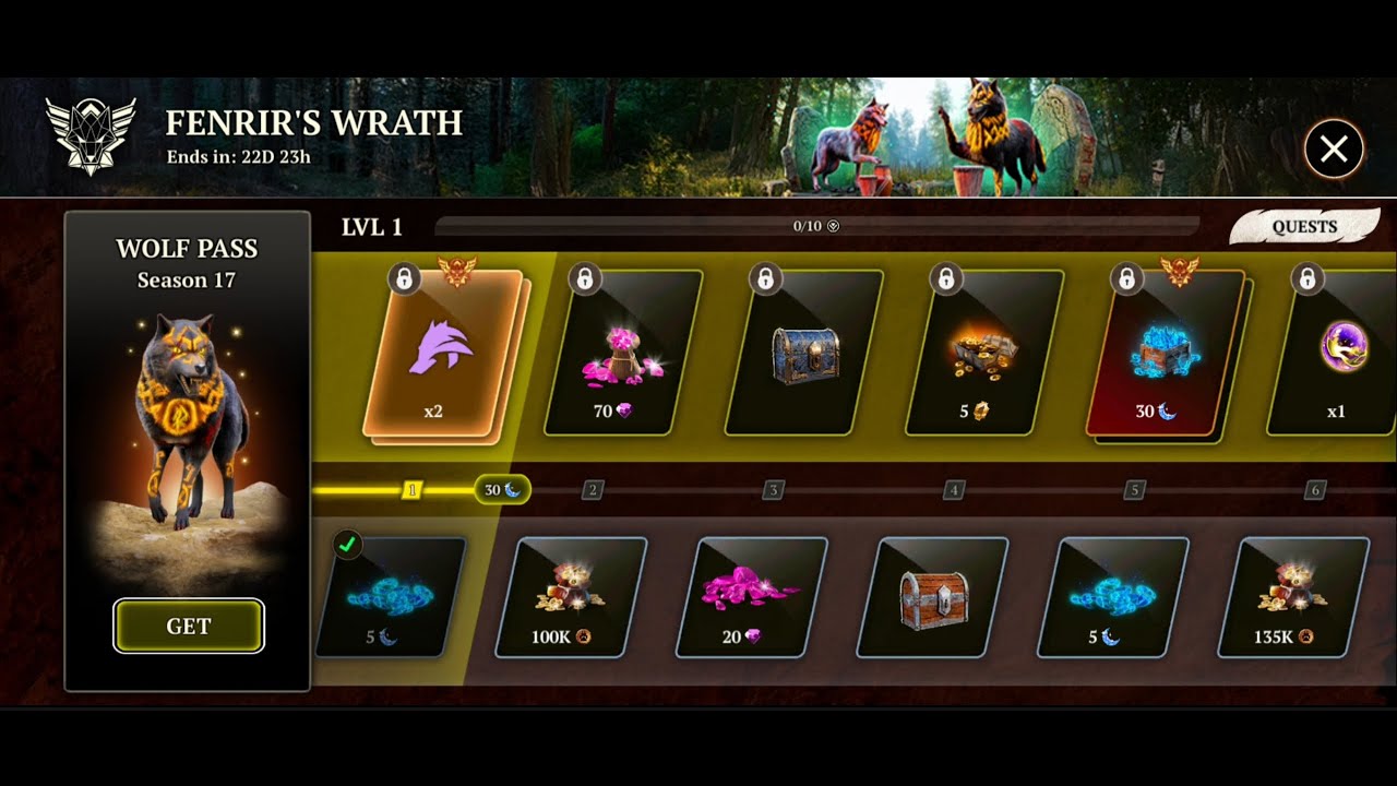 The wolf game new update wolf pass season 17😱
