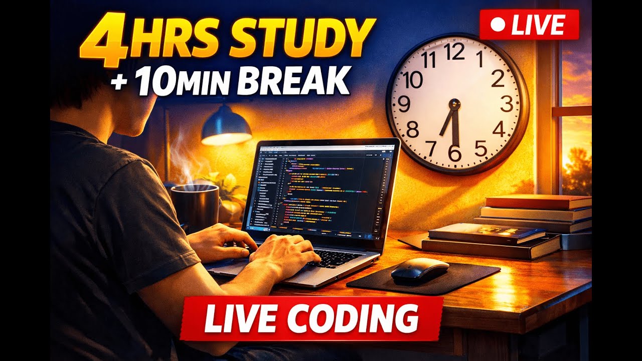 🔴 3Hrs Coding Learning + Practice| Live Stream. 