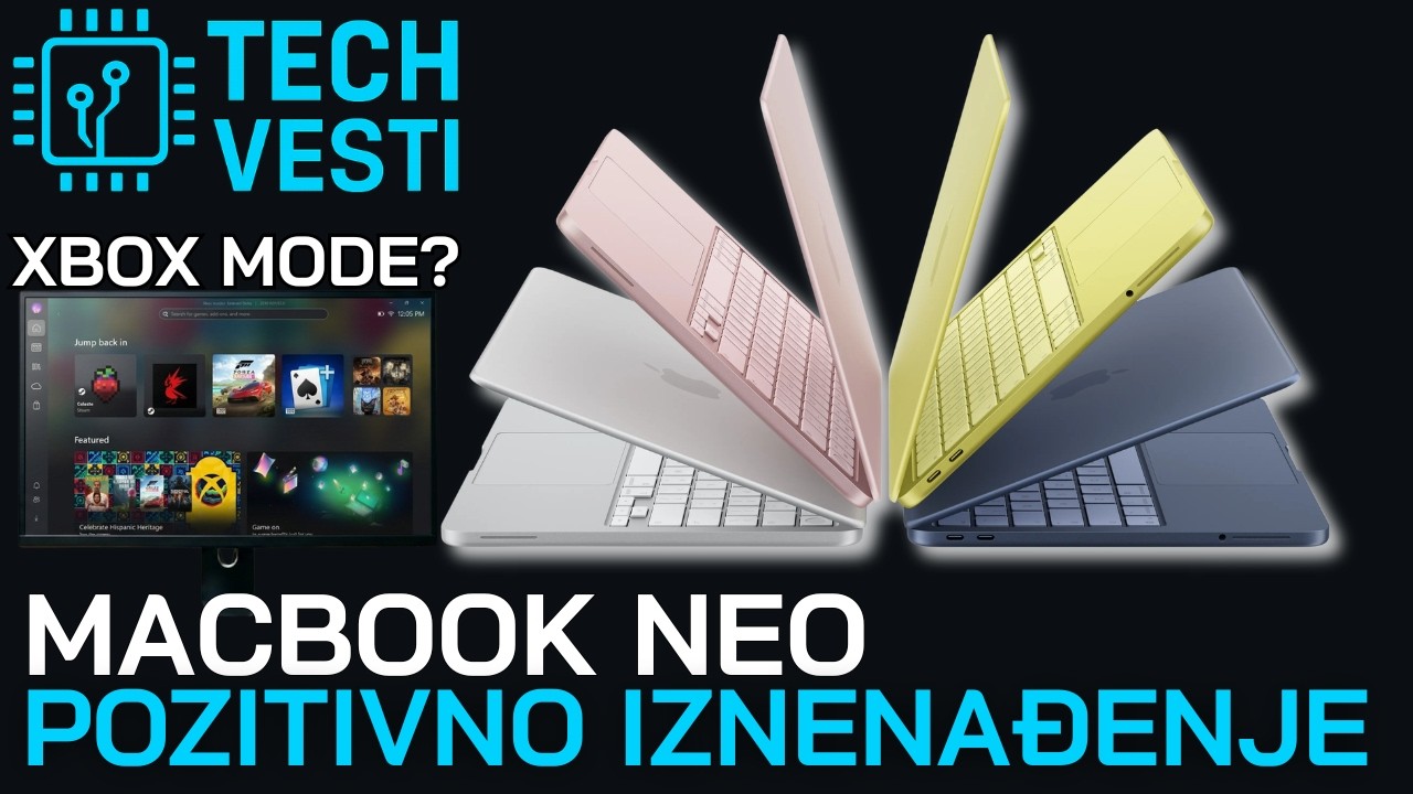 Windows dobija specijalni GAME MODE, a Apple ima super JEFTIN LAPTOP! Tech Vesti #1 Mart 2026