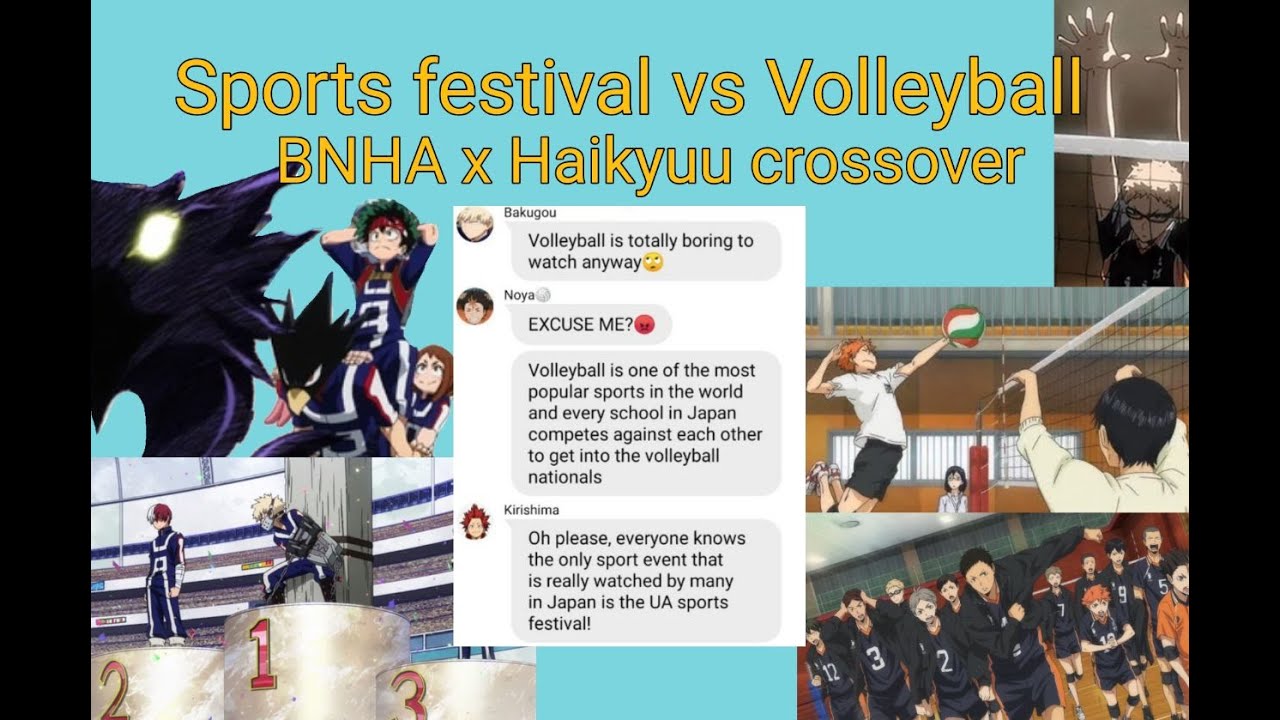 Sports festival vs Haikyuu - BNHA x Haikyuu crossover I Group Text