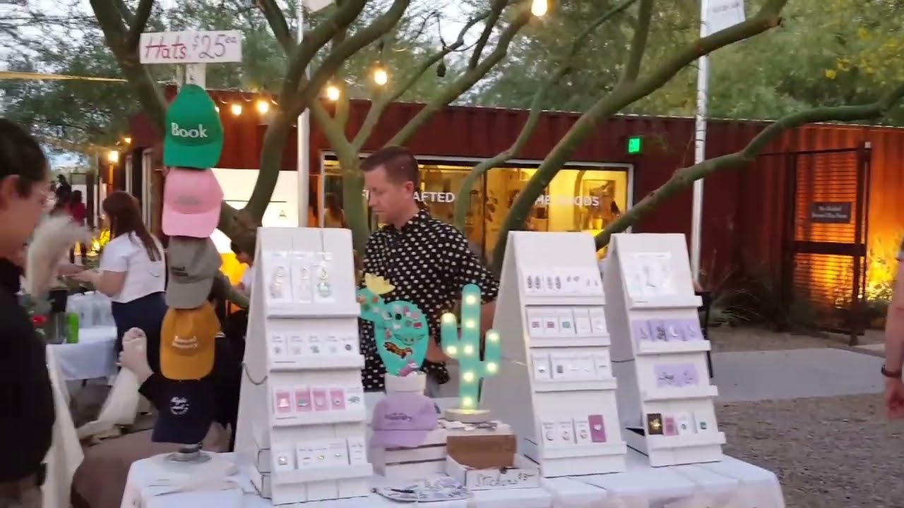 NIGHT MARKET AT MSA ANNEX DOWNTOWN. TUCSON, ARIZONA.
