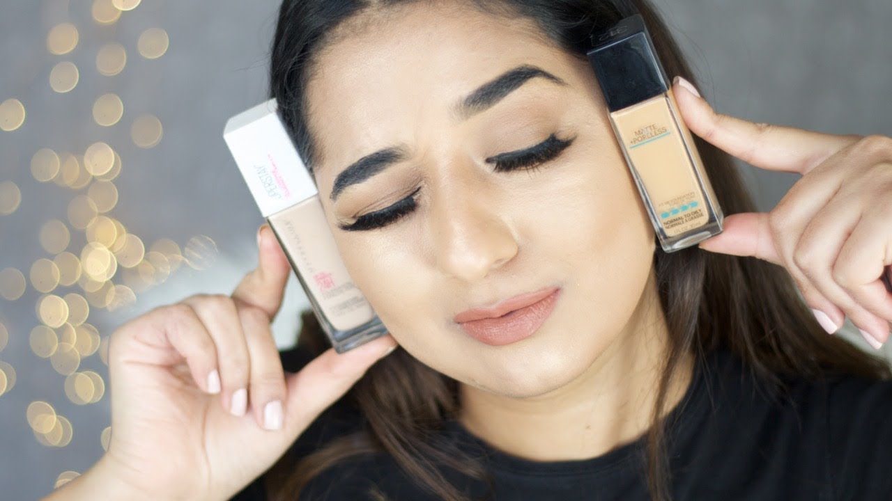 Maybelline Matte and Poreless Vs Superstay Maybelline Foundation