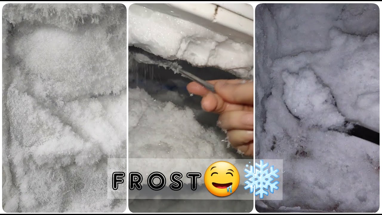 *ASMR* FROST SCRAPING, FROST EATING🤤🤤❄❄❄❄