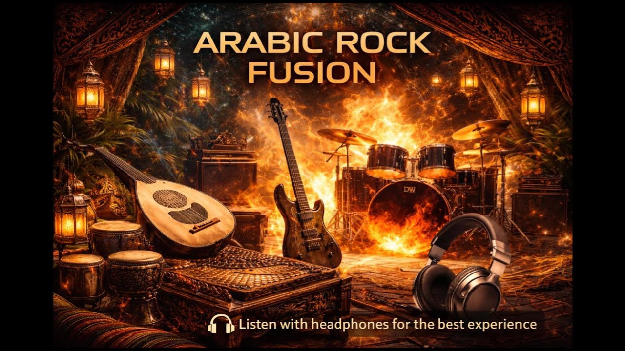 Desert Rhythms & Electric Guitar | Arabic Rock Fusion Instrumental
