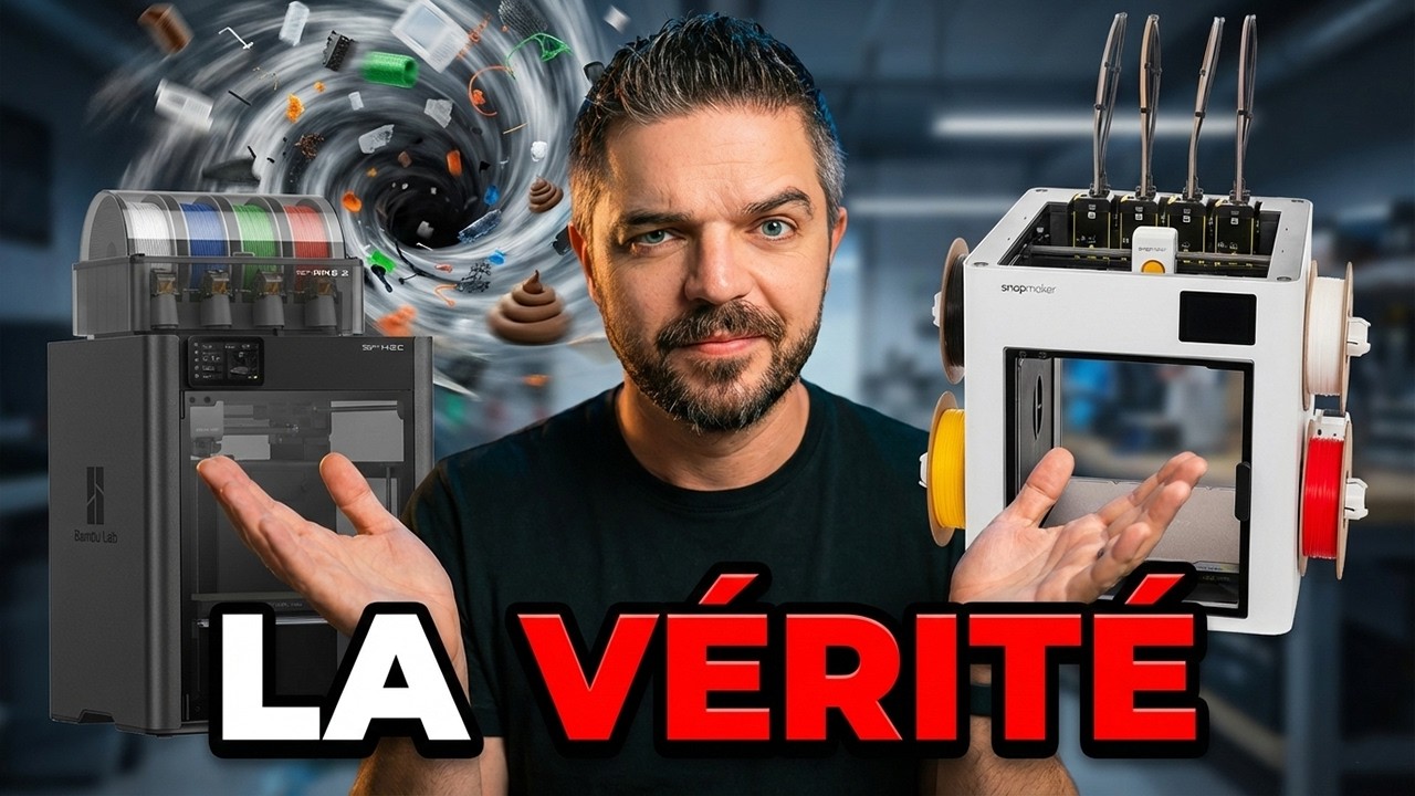 Bambu Lab H2C vs Snapmaker U1 : 2249€ jetés par la fenêtre !