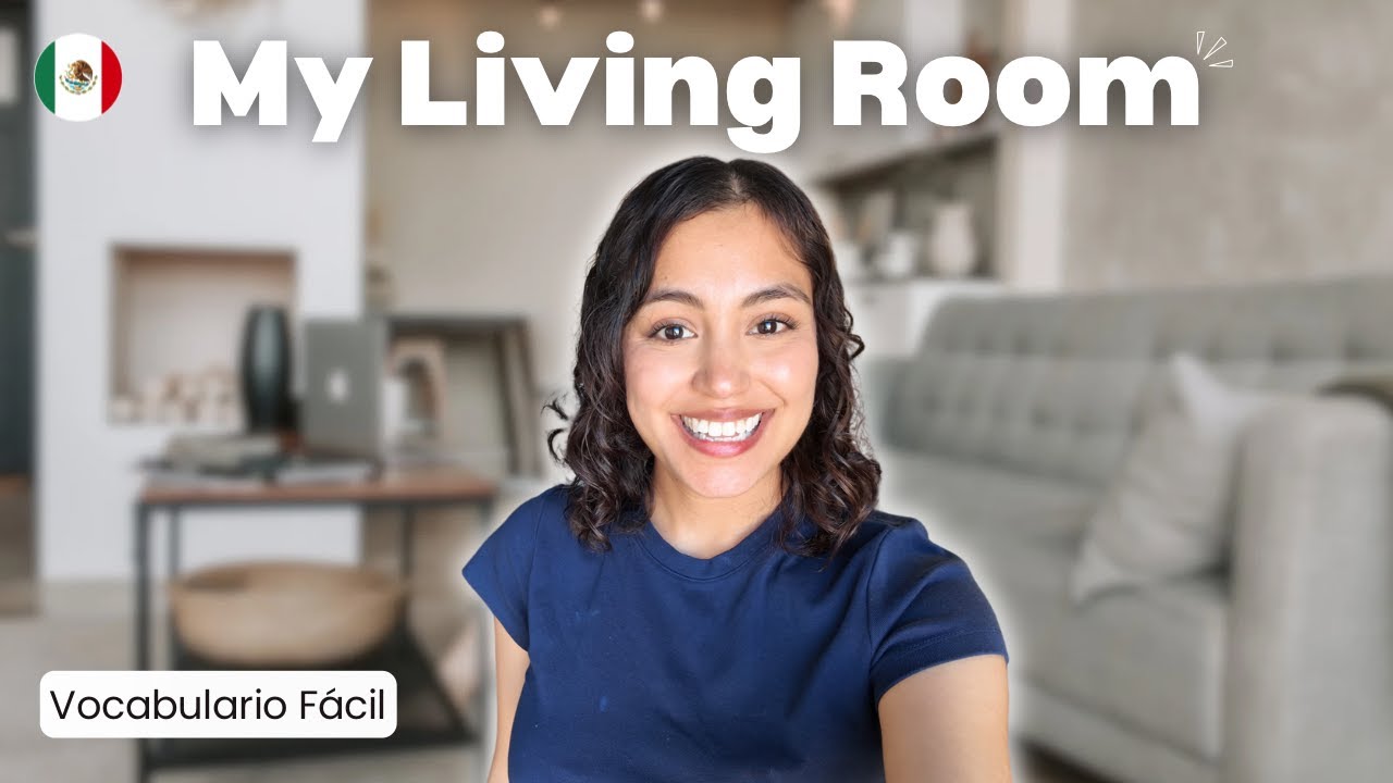 Describe My Living Room in Easy Spanish | Prepositions of Place (Expresiones de lugar)