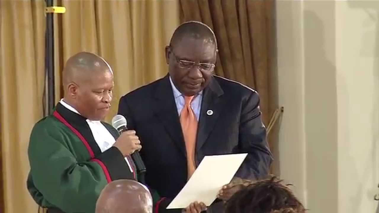 Swearing in of Deputy President Ramaphosa, Ministers and Deputies