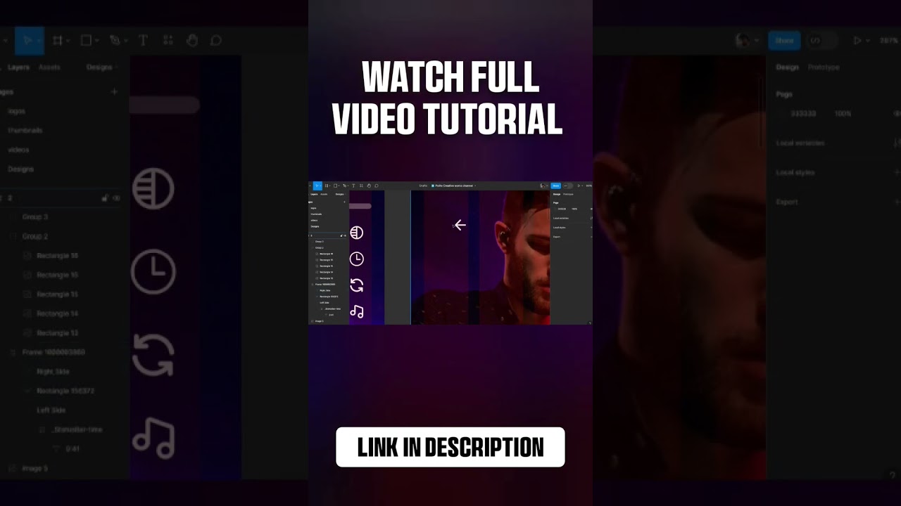 Music Video app design in figma #shorts