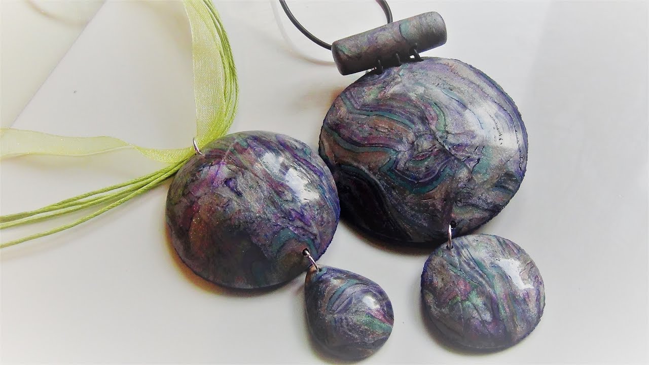 Commet faire l'effet ormeau Abalone en pâte fimo ?  POLYMER ABALONE /ORMEAU