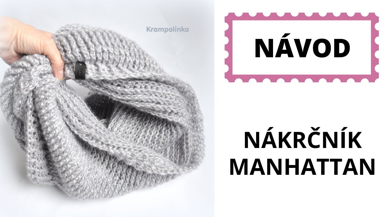 Nákrčník Manhattan na jedno omotání. Hřeje a třpytí se.