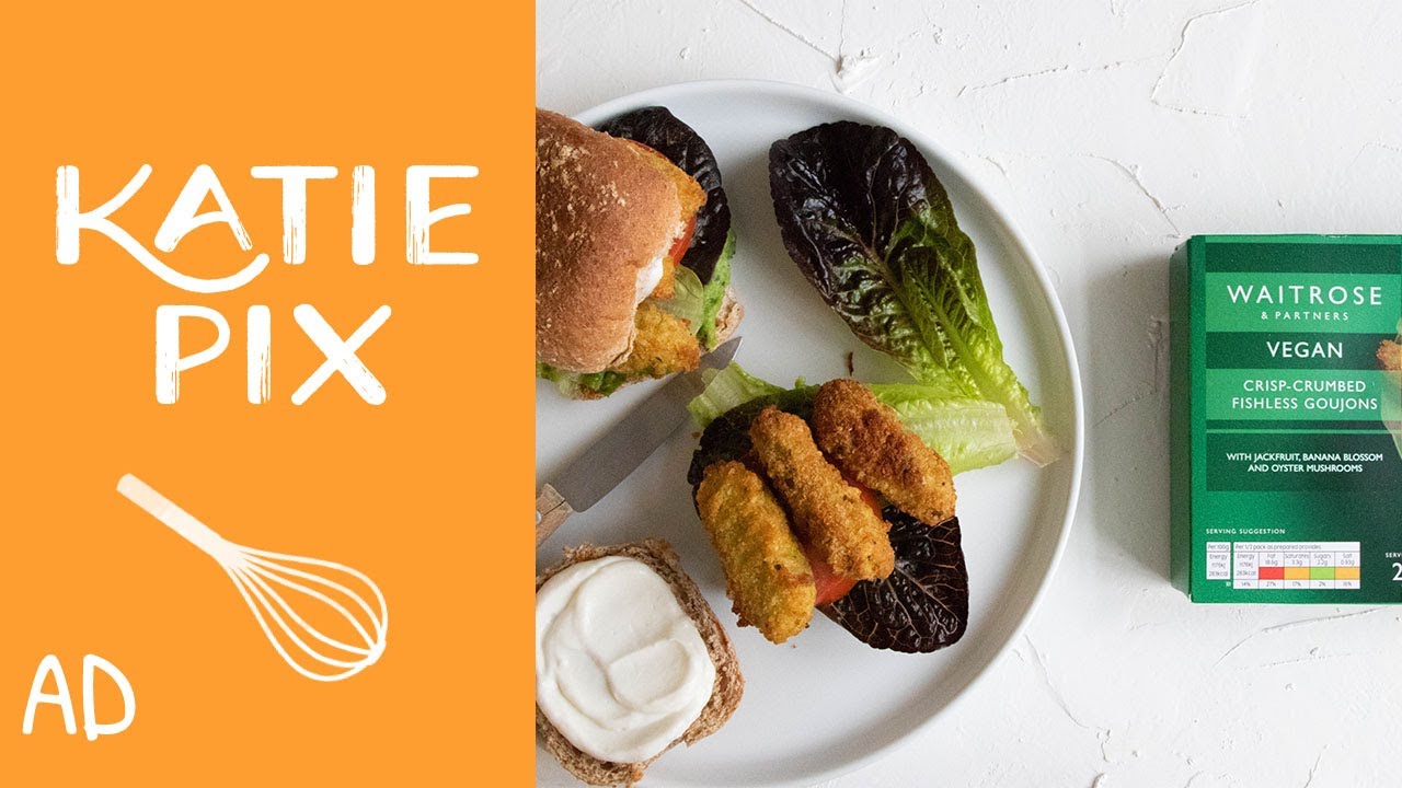 Fish-less Finger Sandwiches & Homemade VEGAN MAYO | #VeganAtWaitrose | Katie Pix