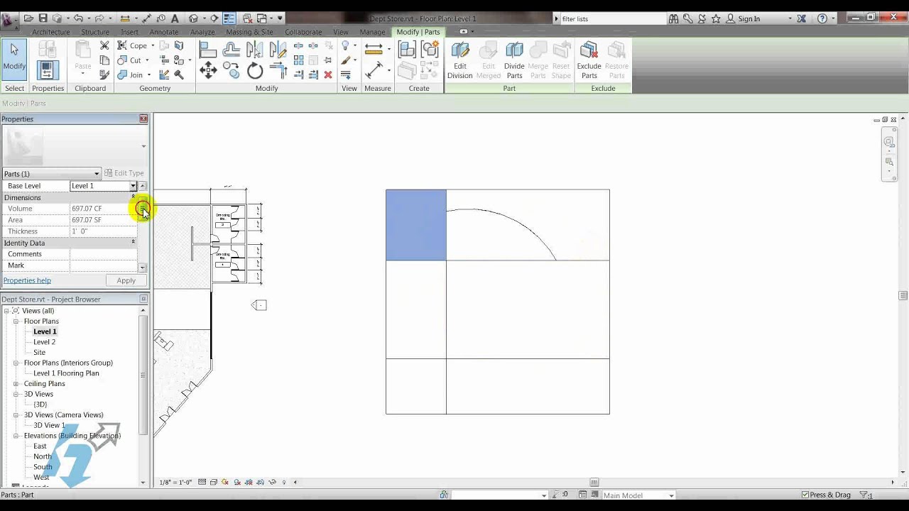 Revit Tech Tip: Flooring Finishes Using Parts Tool
