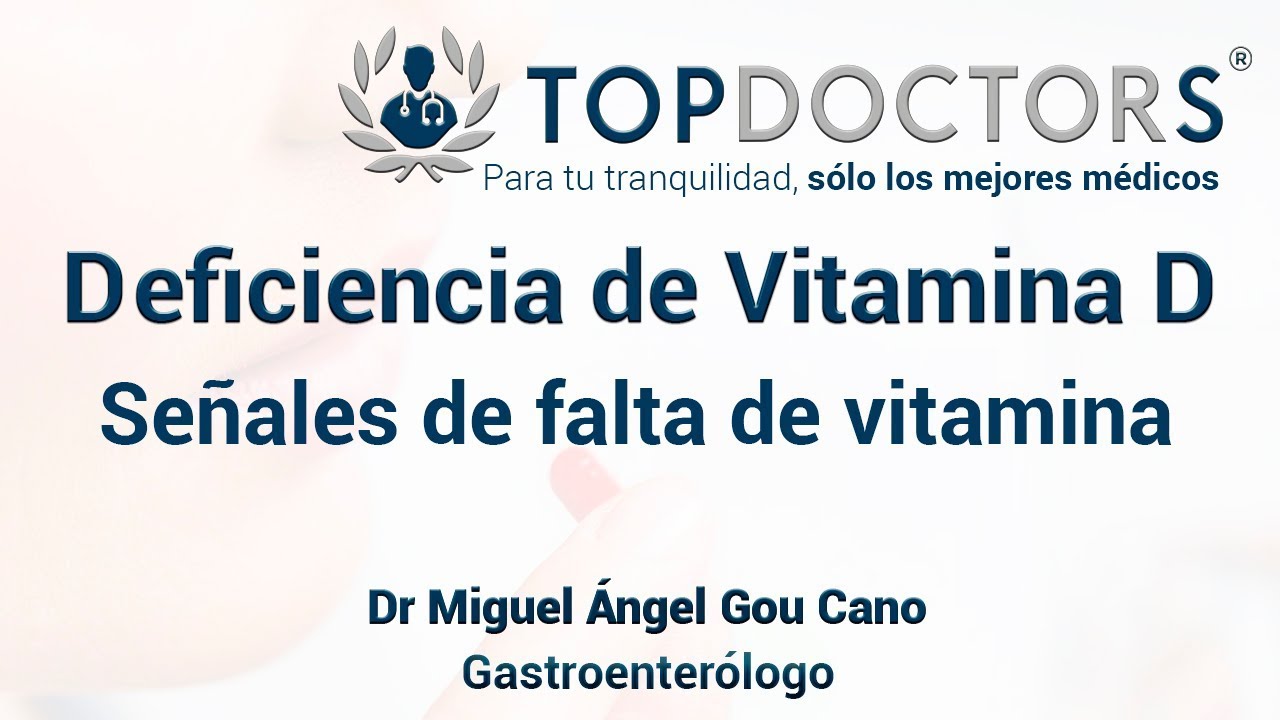 Deficiencia de Vitamina D: señales de que te falta vitamina D