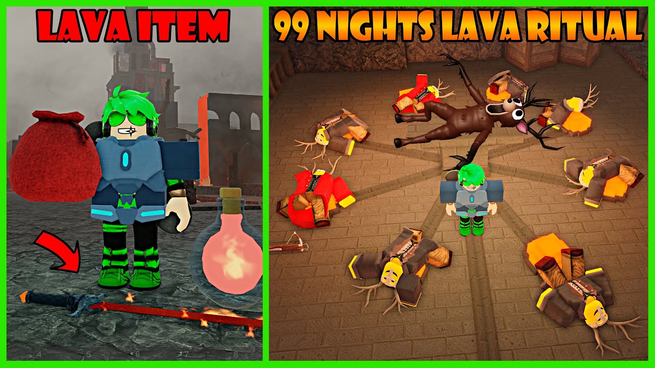 GG! Biome Lava Terbaru Bisa Lakukan Ritual Terlarang 😱 - Roblox 99 Night In The Forest