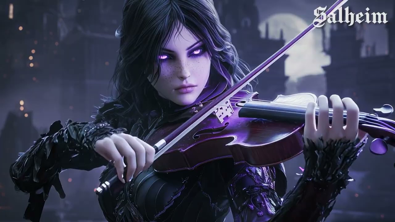 Nightfall Aria | 1 Hour Dark Violin Symphonic Rock - Emotional Gothic Fantasy Music Mix
