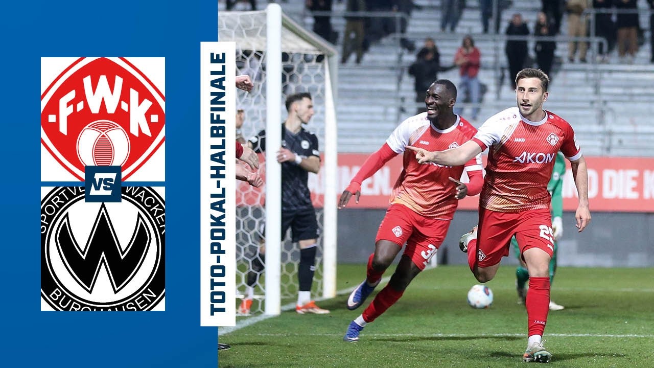 HIGHLIGHTS 🏆​ Toto-Pokal-Halbfinale: W&uuml;rzburger Kickers &ndash; Wacker Burghausen