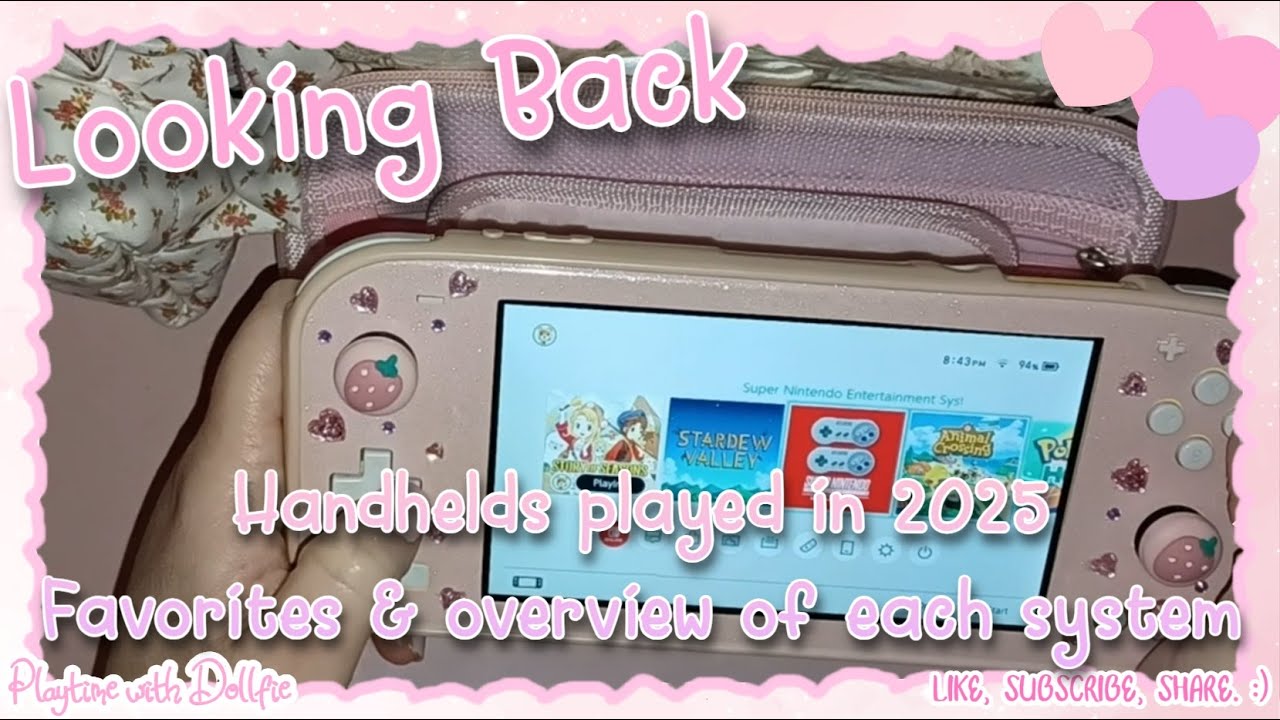 Handheld systems played in 2025 🎀overview of my favorites ~ fixed timestamps