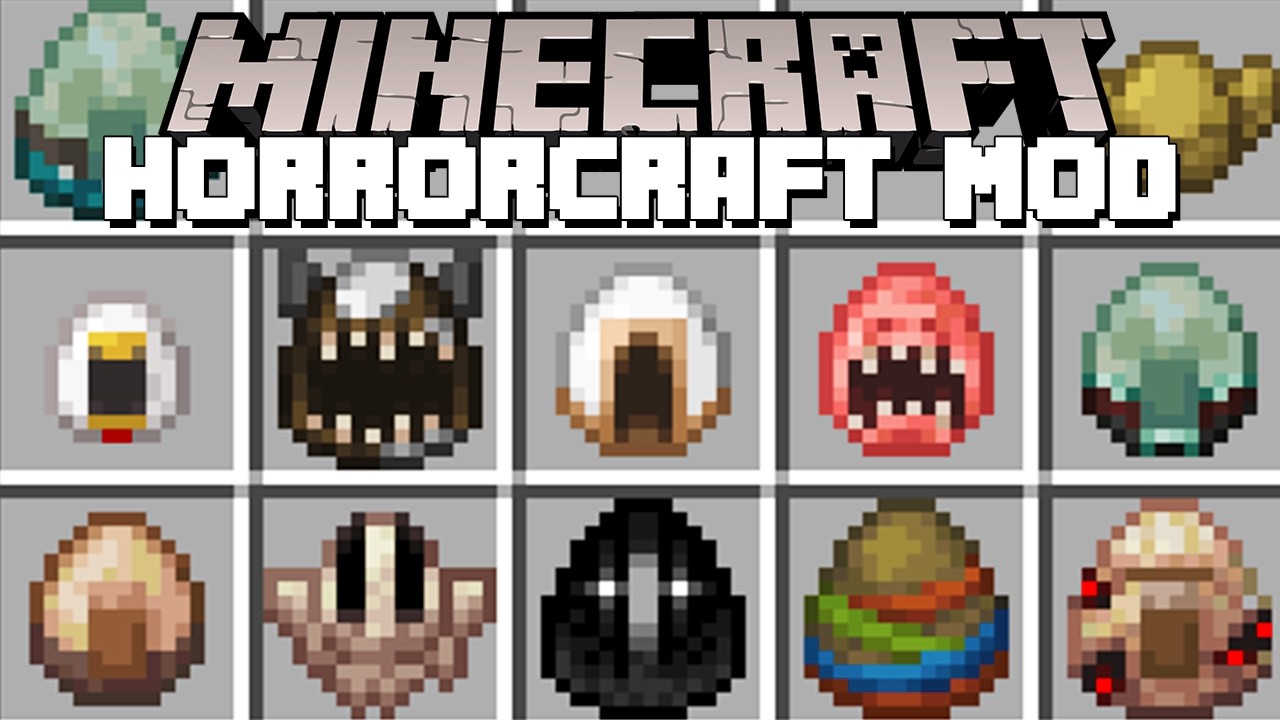 Minecraft HORRORCRAFT MOD / SCARY SHEEP AND HORROR MOBS MOD! (Minecraft Mods)