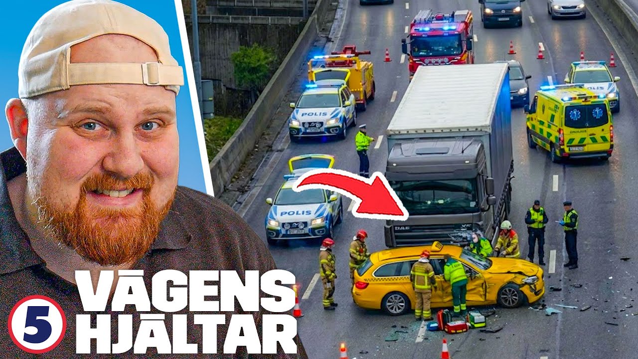 Lastbilen KROCKAR och SL&Auml;PAR taxin flera 100 meter! | V&auml;gens Hj&auml;ltar #5