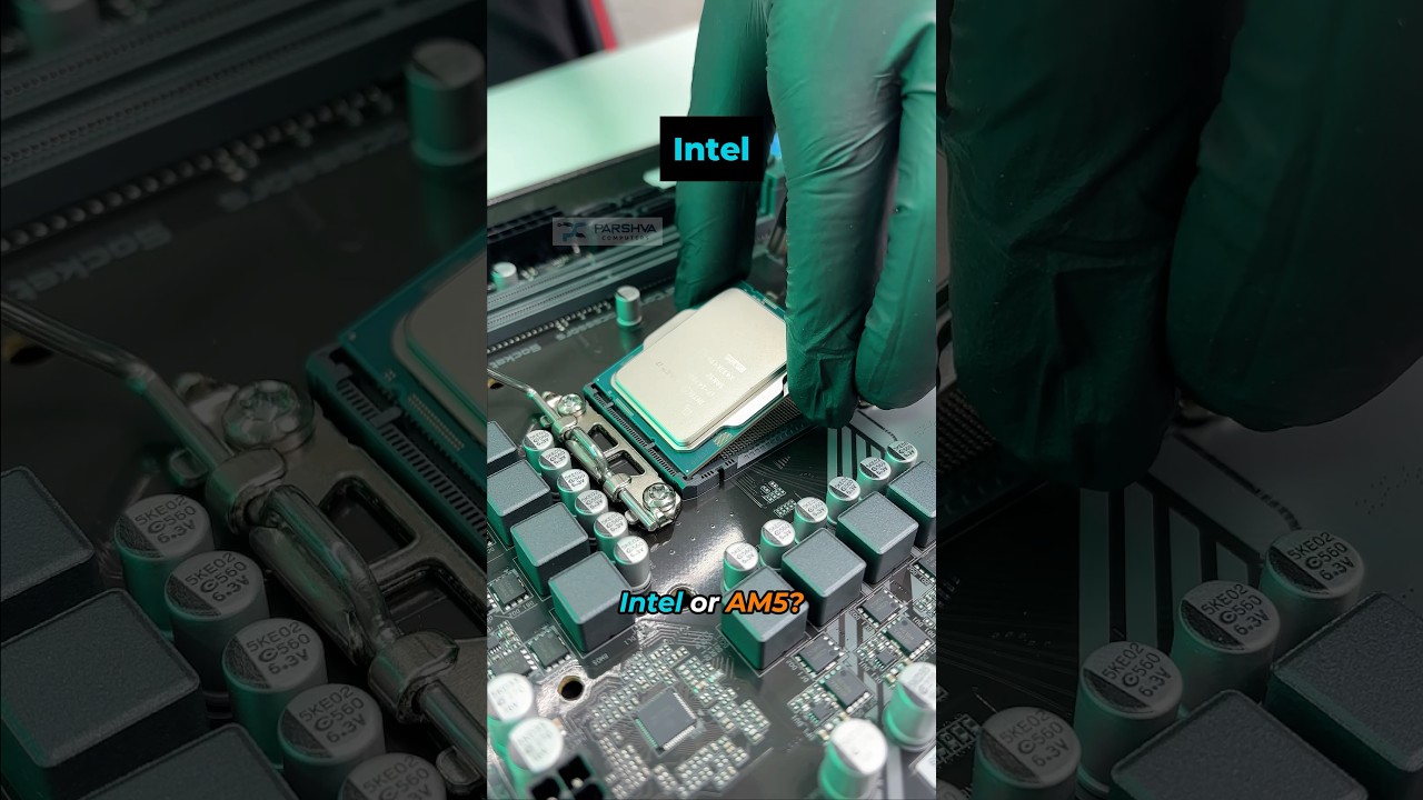 Intel vs AMD AM5 l CPU installation #shorts