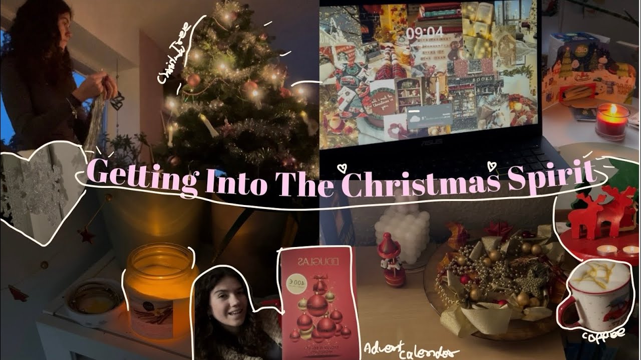 ❄️GETTING INTO THE CHRISTMAS SPIRIT⛄| deocarting the christmas tree, opening advent calender, cosy