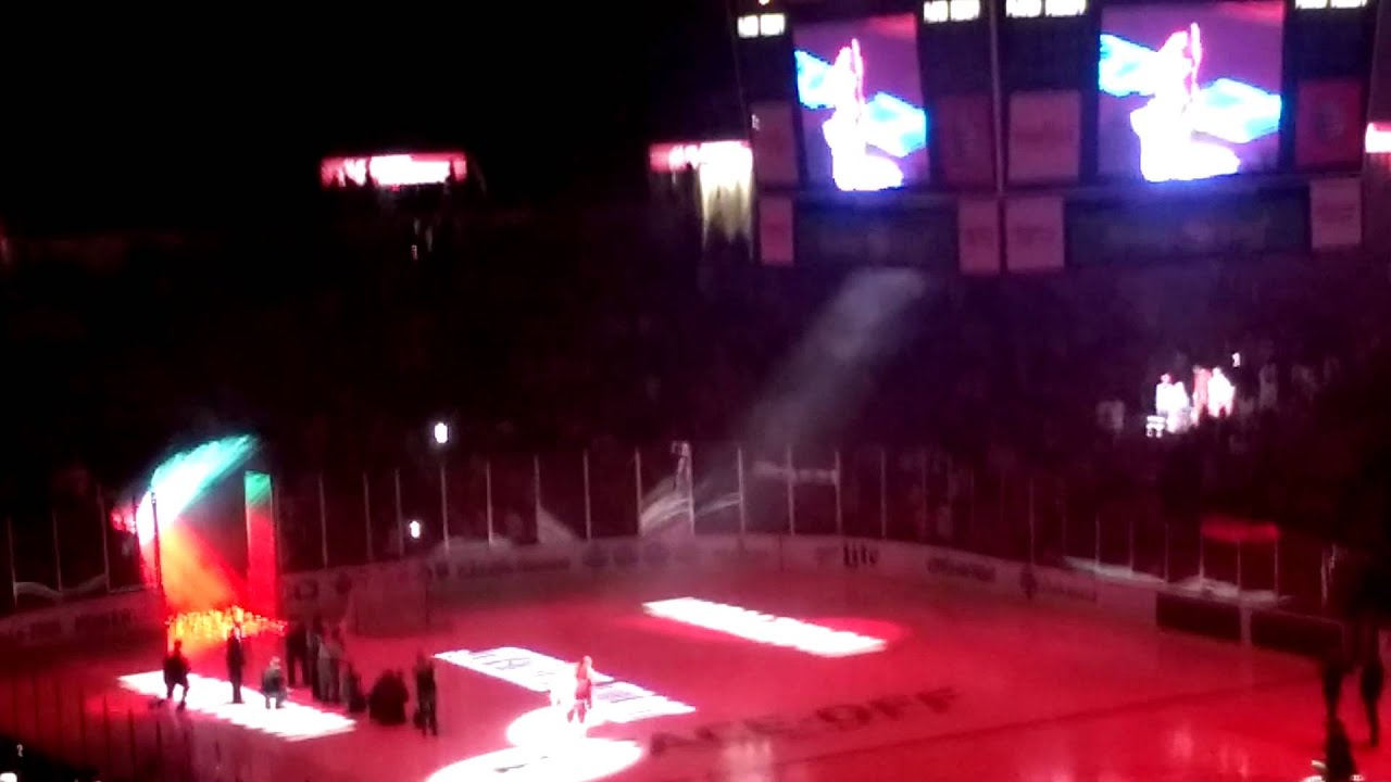 Detroit Red Wings 2014-15 Season Home Opener Opening Ceremony