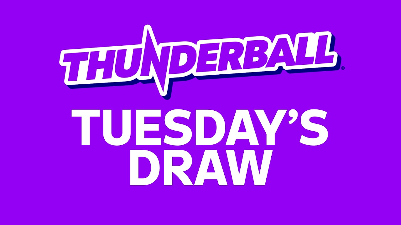 The National Lottery Thunderball draw results from Tuesday 02 June 2026
