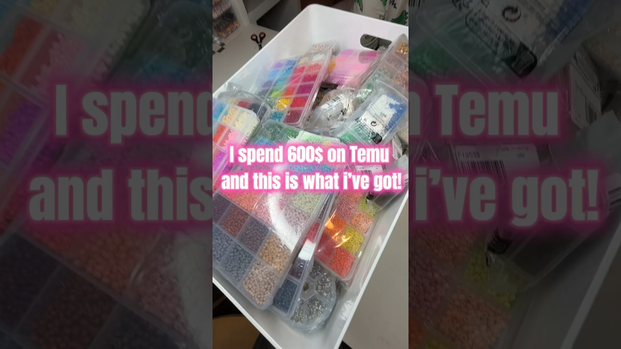 ✨ 600$ Temu Haul for Beads and Jewelry supplies!😍✨#beadshaul #beads #temuhaul #temu #bracelets #diy