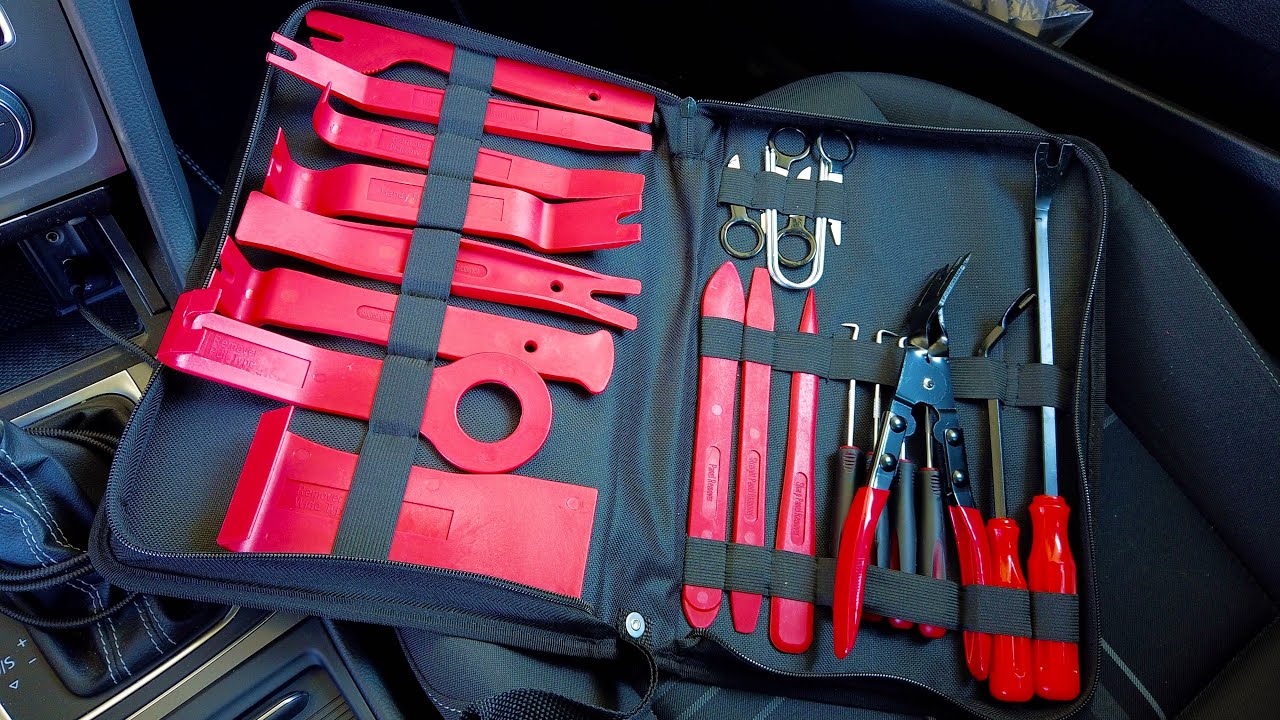 Trim removal toolset for VW, Audi, Seat, Skoda interiors