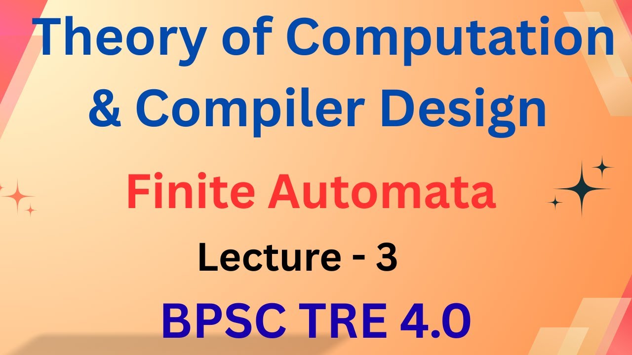 Finite Automata in Theory of Computation | Easy Explanation | BPCS TRE 4.0