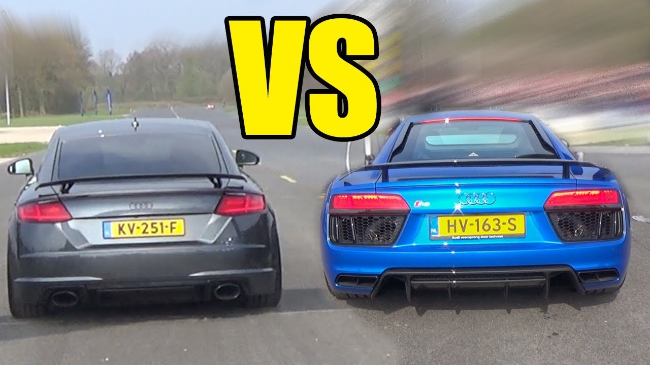 AUDI TT RS vs AUDI R8 V10 PLUS  😱🔥TT RS WON?😱🔥